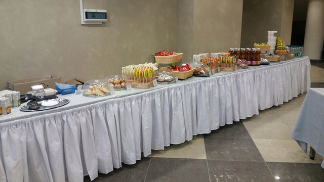 Выездной буфет Комбината школьного питания города Минска на новогодних мероприятиях